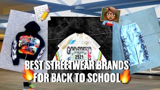 BEST STREETWEAR CLOTHING BRANDS TO BUY FROM FOR BACK TO SCHOOL 2024 [upl. by Braunstein103]