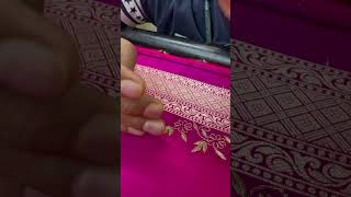 Gold leaf aari work blouse design shortvideo magamwork blousedesign shortvideo [upl. by Ytoc]