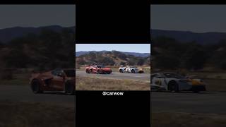 C8 Corvette Z06 vs Ford GT Roll Race carwow shorts [upl. by Amisoc441]