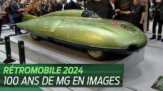 Rétromobile 2024 Toutes les MG exposées pour les 100 ans de la marque [upl. by Kalfas]