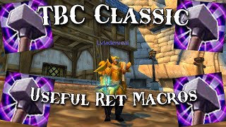 TBC Classic  Ret Paladin Useful PvPPvE Macros  Lvladen [upl. by Ahseek601]