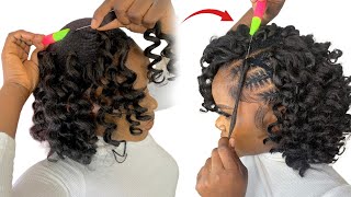 Quick And Gorgeous Hairstyle Using Braid Extension [upl. by Etteraj]