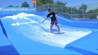 Nord  une activité mobile permet aux Lillois de connaître les joies du surf [upl. by Narra537]