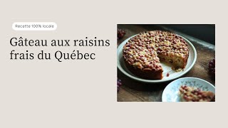 Gâteau aux raisins frais du Québec [upl. by Dianne]