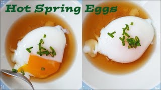 Hot Spring Eggs【Onsen Tamago】Super Easy with Rice Cooker [upl. by Brunella806]