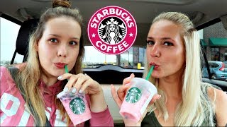 STARBUCKS 😍 PINK amp PURPLE DRINKS  TASTE TEST 👄 [upl. by Stavros]