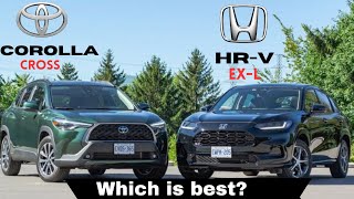 2024 Toyota Corolla Cross vs 2024 Honda HRV Comparison  WATCH NOW [upl. by Harland]