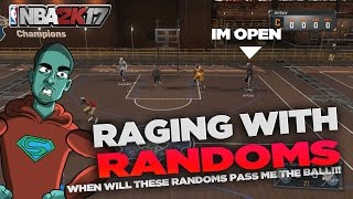 RAGING WITH RANDOMS  LOCKDOWN DEFENDER GETS FROZEN OUT  NBA 2K17 MY PARK [upl. by Ferino49]