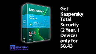 Buy Kaspersky Total Security Only For 843  online version key of Kaspersky [upl. by Ogawa]