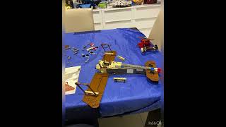 LEGO time lapse build Sopwith Camel set 3451 [upl. by Dilly]