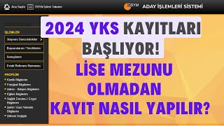 Yks Kayıtları Yarın Başlıyor 2024 Yks Kaydı Nasıl Yapılır Kayıt Adımları İnternetten Başvuru [upl. by Kcirdec473]