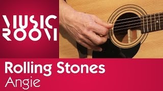 Angie  Rolling Stones  Tutorial di chitarra  Music Room [upl. by Chader]