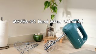 Unboxing the Myves 5Speed Ultra Power Hand Mixer  Retro Design Compact Lightweight Powerful [upl. by Kaile]