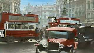 London 1920s in color 60fpsRemastered wsound design added [upl. by Sevart]