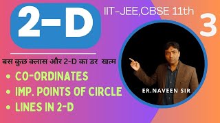 2D LINES COORDINATES GEOMETRY BY NAVEEN SIRTHEORYCONCEPT amp PYQ LEC 3 JEE 11TH CBSE OTHER EXAMS [upl. by Harberd]