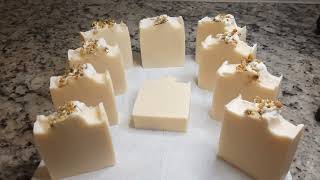 Making Chamomile Tea Cold Process Soap  Natural Soap Using My Own Garden Chamomile [upl. by Puglia]