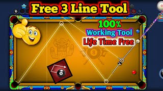 8 Ball Pool Free 3 Line Tool 💯 Working By  4K 8BP yt [upl. by Acirred]