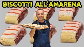 BISCOTTI ALLAMARENA🍒 NAPOLETANI SENTITE LA STORIA DI QUESTI BISCOTTI DELLA PASTICCERIA NAPOLETANA [upl. by Errecart207]