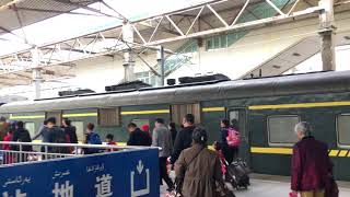 At Urumqi South Station Getting on a Train bound for Kashgar [upl. by Adnouqal]