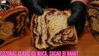 Cozonac Traditional cu Cacao Nuca si Rahat DS [upl. by Kaye748]