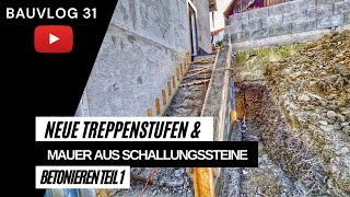 Treppe selber bauen und betonieren 🙂  BauVlog 31 [upl. by Rafael]