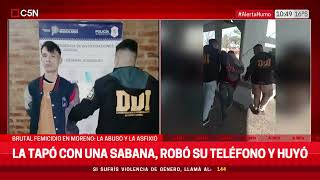 BRUTAL FEMICIDIO en MORENO DETUVIERON al HOMBRE que ABUSÓ y AHORCÓ a una MUJER [upl. by Nylssej]