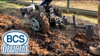 Ripping Compacted Soil with the Subsoiler Attachment for BCS TwoWheel Tractors [upl. by Zuckerman]