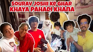 souravjoshivlogs7028 Ke Ghar Khaya Pahadi Khana  Bharti Singh  Haarsh Limbachiyaa [upl. by Luht]