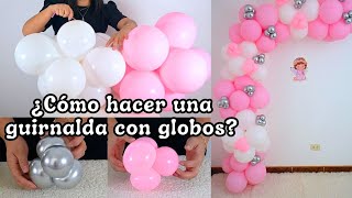 🕊️Decoración con globos para Bautizo de niña🎈Decoration with balloons for a girls baptism🕊️diy [upl. by Nwahsyd]