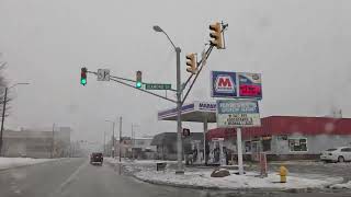 Driving Around Kendallville In The Snow January Jan2024 [upl. by Yendirb]