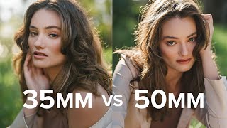 35mm vs 50mm Comparison for Portrait Photography [upl. by Aimil]