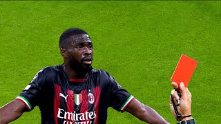 Fikayo Tomori FUNNY Red Card vs Chelsea [upl. by Kilah]