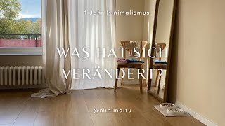 1 Jahr Minimalismus meine Veränderung 🌿 [upl. by Aikahs979]