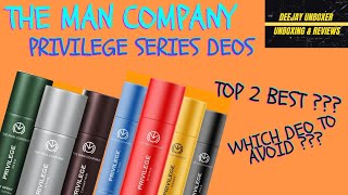 Top 2 deos कौनसे  Complete Man Company Privilege series deos review amp comparison [upl. by Pren219]