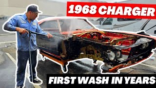 Project Rum Runners First Wash – One Filthy 1968 Dodge Charger [upl. by Nalloh]