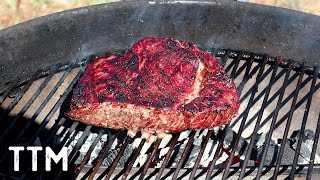 London Broil Steak on the Weber Kettle [upl. by Quillan530]