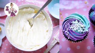 Perfect Silky Buttercream Frosting Recipe  Easy 3 Ingredients [upl. by Elletsyrc]