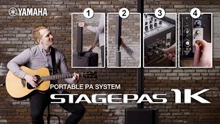 Yamaha Portable PA system quotSTAGEPAS 1Kquot Simple setup amp professional sound [upl. by Abdel495]