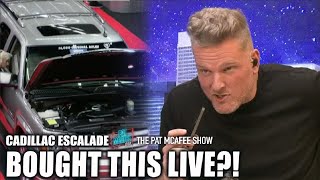 💰 PAT BUYS 21K CADILLAC ESCALADE LIVE ON AIR 💰  The Pat McAfee Show [upl. by Igal745]