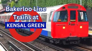 1972 stock Bakerloo line trains at Kensal Green station [upl. by Flanna404]