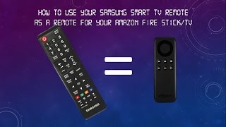 How to Use Samsung Smart TV Remote as a Remote for Amazon Fire TVStick [upl. by Jena]