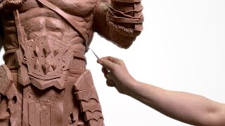 GIANT Monster Clay Sculpture EPIC [upl. by Ennaylloh224]