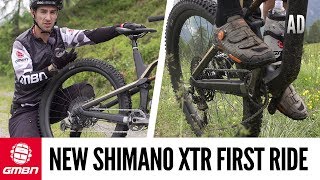 GMBNs First Ride On The New Shimano XTR  12 Speed MTB Drivetrain [upl. by Nesila]