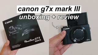 Canon g7x mark III unboxing amp review [upl. by Sgninnej]