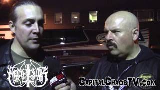 CAPITAL CHAOS TV Interview with Morgan Steinmeyer Håkansson of MARDUK [upl. by Boatwright]