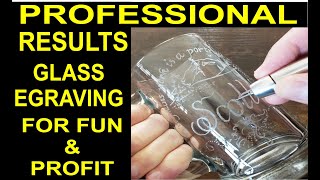 Glass Engraving Glass Etching Equipment amp Tools for Fun amp Profit Using 400xs High Speed Engraver [upl. by Brenner]