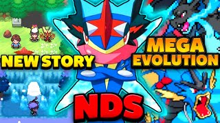 Pokemon NDS Rom Hack 2023 With Mega Evolution New Story Gen 16 amp Much More [upl. by Wilow]