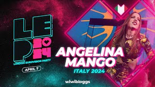 🇮🇹 Angelina Mango quotLa Noiaquot Italy 2024  LIVE  London Eurovision Party 2024 [upl. by Noiemad]