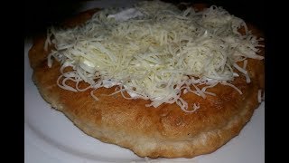 LangosCel mai gustos langos homemade aluatul cel mai bun reteta traditionalaLángos finomság [upl. by Namijneb]