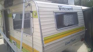 1983 VISCOUNT AEROLIGHT SINGLE AXLE POPTOP CARAVAN WITH ENSUITE [upl. by Nordek]